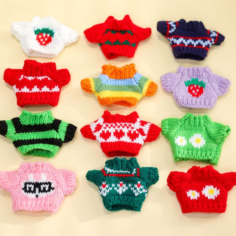 14cm Plush Dog Doll Accessories Clothing Toy Doll 10cm Hanging Ornaments Cotton Doll Clothing Accessories
