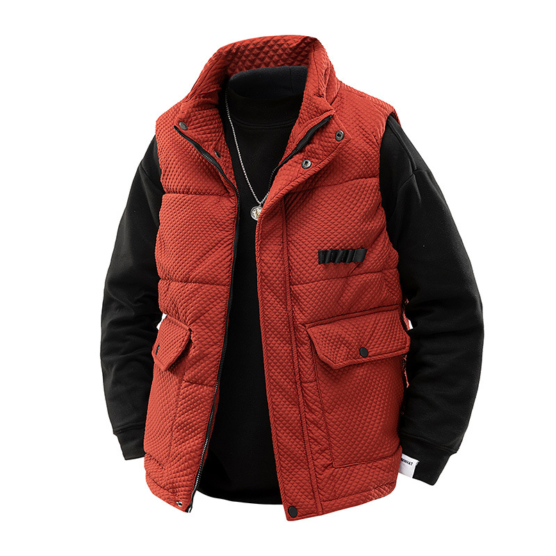 Herramientas chaleco de invierno hombre tendencia de invierno caliente chaleco de hombro grande engordado suelto clip de caballo de hombre casual