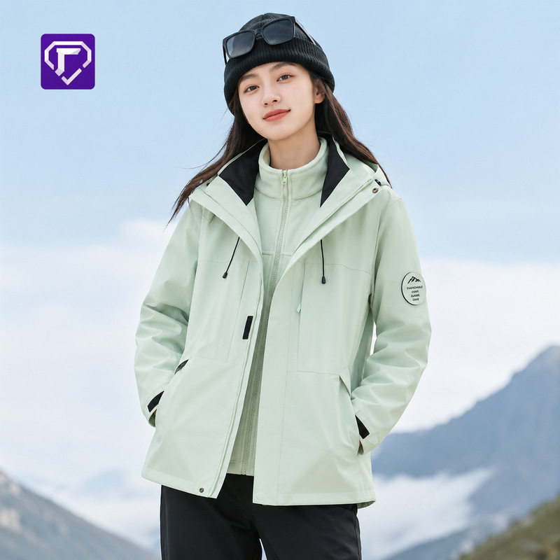 Sports Outdoor Jacket for Women 2026 Spring and Autumn New Style Outdoor Windproof and Waterproof Autumn and Winter Travel Pink Jacket