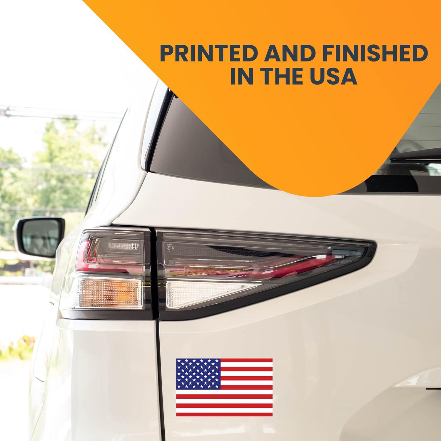 Amazon de varios tamaños de bandera de EE.UU. imán calcomanías, auto, camión, SUV, auto magnético personalizable image 2