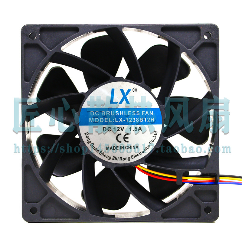 LX LX-1238B12H DC 12V 1.5A 120x120x38mm 机箱散热大风量风扇
