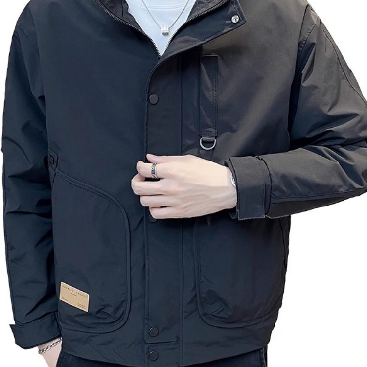 2024 primavera y otoño ropa de hombre casual de todo fósforo ropa de moda nuevo estilo rufián guapo principios de otoño chaqueta delgada de la parte superior del cuerpo chaqueta hombres