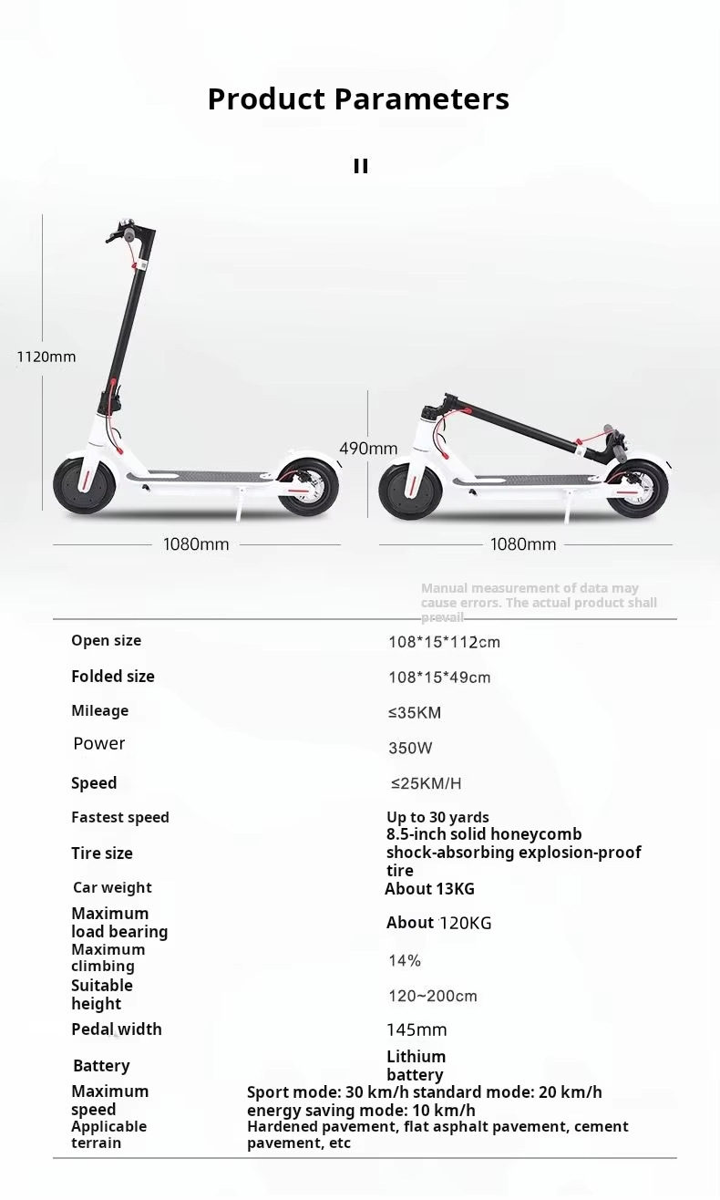 Overseas Warehouse Electric Scooter for Adults, Folding Manufacturer Direct Sale, 8.5inch Scooters in Stock