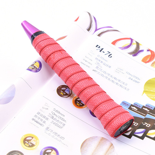 Gy01 Flat Pressed Flower Badminton Racket Grip Tape, Dry and Wear-resistant Handle, Fishing Rod Arrows Sliding Sweat Absorbent Strap