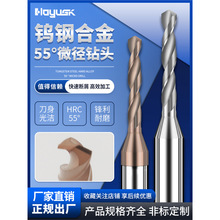 整体硬质合金钨钢钻头，微径钻头柄D3大柄钻头涂层钢用铝用微钻