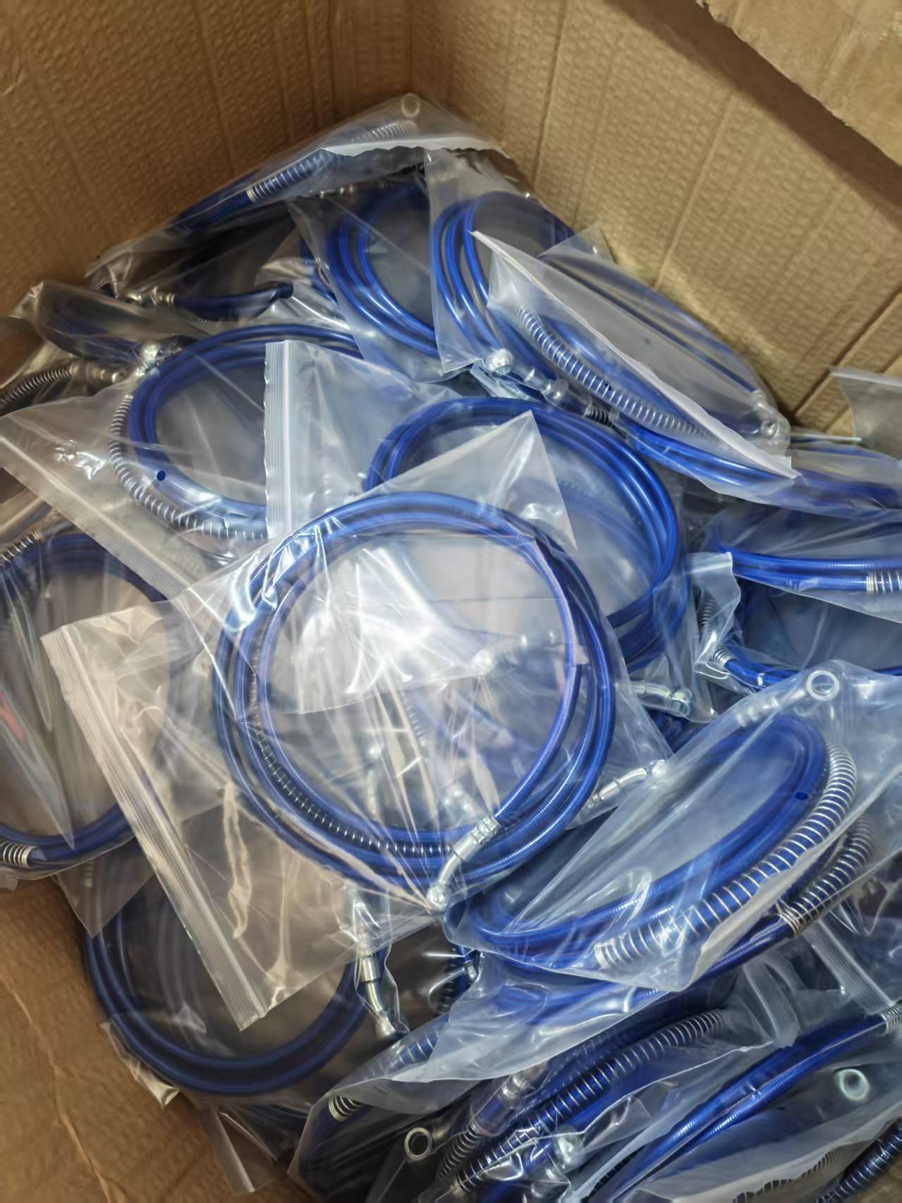Modified Scooter Front and Rear Disc Brake Oil Lines, Electric Vehicle Brake Oil Lines, High-Pressure Steel Hoses, Universal, Colorful