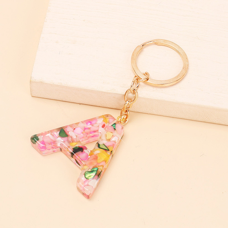 Cute Style Cute Letter Sheep Flower Sequins Alloy Resin Keychain