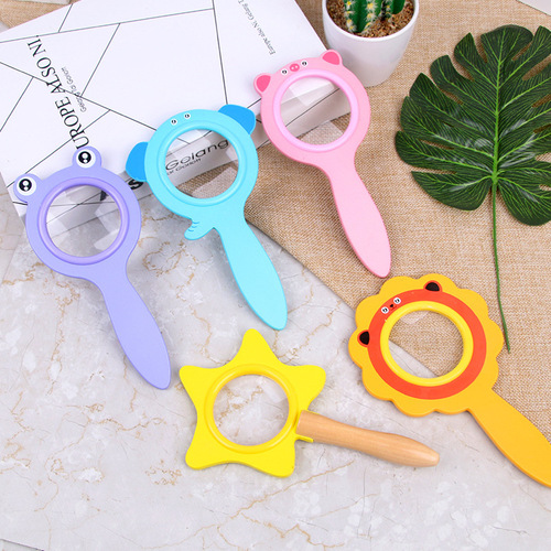 Cross-border new product cartoon magnifying glass insect observer children's science experiment toys small science kindergarten teaching aids