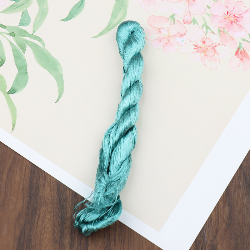 绒花缠花DIY手工制作材料无捻蚕丝线汉服配批发|undefined