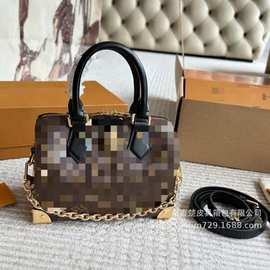 2025新款老花女包经典款斜挎包时尚百搭链条包高级感单肩包