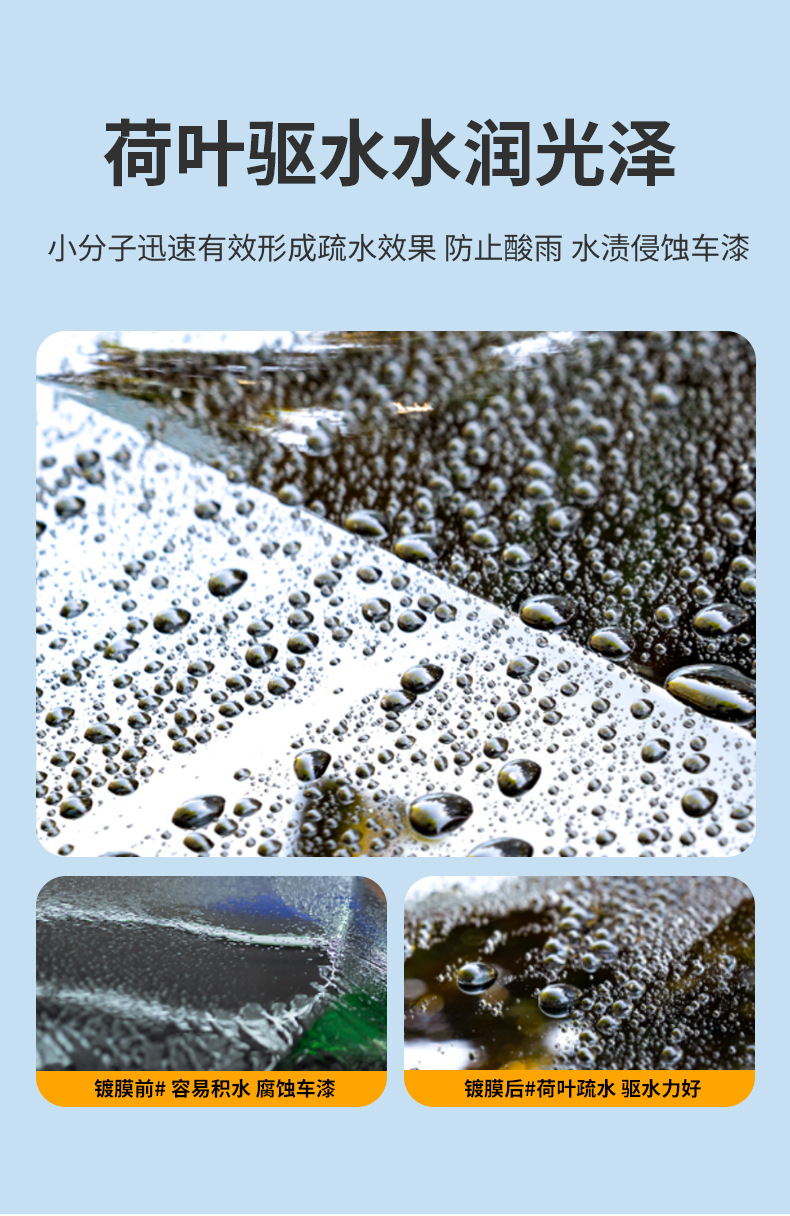 Car Atomized Crystal Shield, Water Repellent, Anti-Fouling, Anti-Rust Paint, Micro-Plated Crystal Car Supplies, Coating Car Paint, Beauty Care