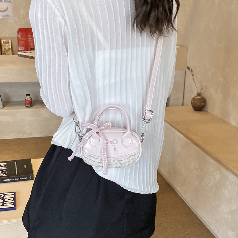 2026 nuevo bolso coreano para niños bolso de encaje de estilo extranjero bolso adorable arco bolso accesorios de niña pequeña