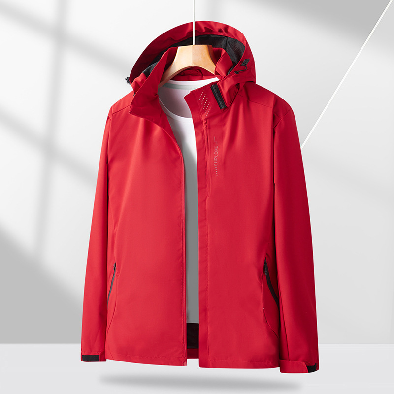 Pareja a prueba de viento, impermeable y resistente al desgaste al aire libre, chaqueta de trabajo, abrigo, abrigo de otoño y invierno, abrigo de ocio personalizado image 14