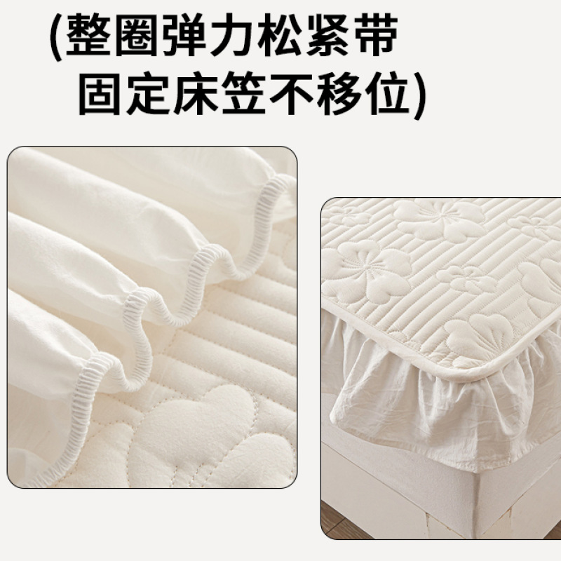 2025 nueva sábana acolchada de algodón de soja cubierta protectora de colchón de algodón de una sola pieza funda de cama funda de cama cubierta de cama todo incluido