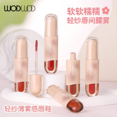 WODWOD輕紗薄霧感唇釉輕薄軟糯霧面啞光滋潤持久顯白奶霜唇泥批發
