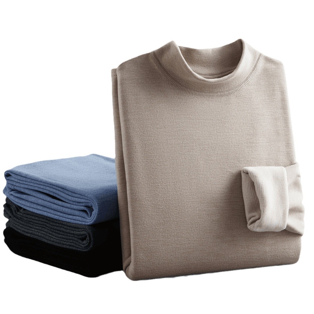 Demi-season woolen keep warm velvet thermal underwear for men and…