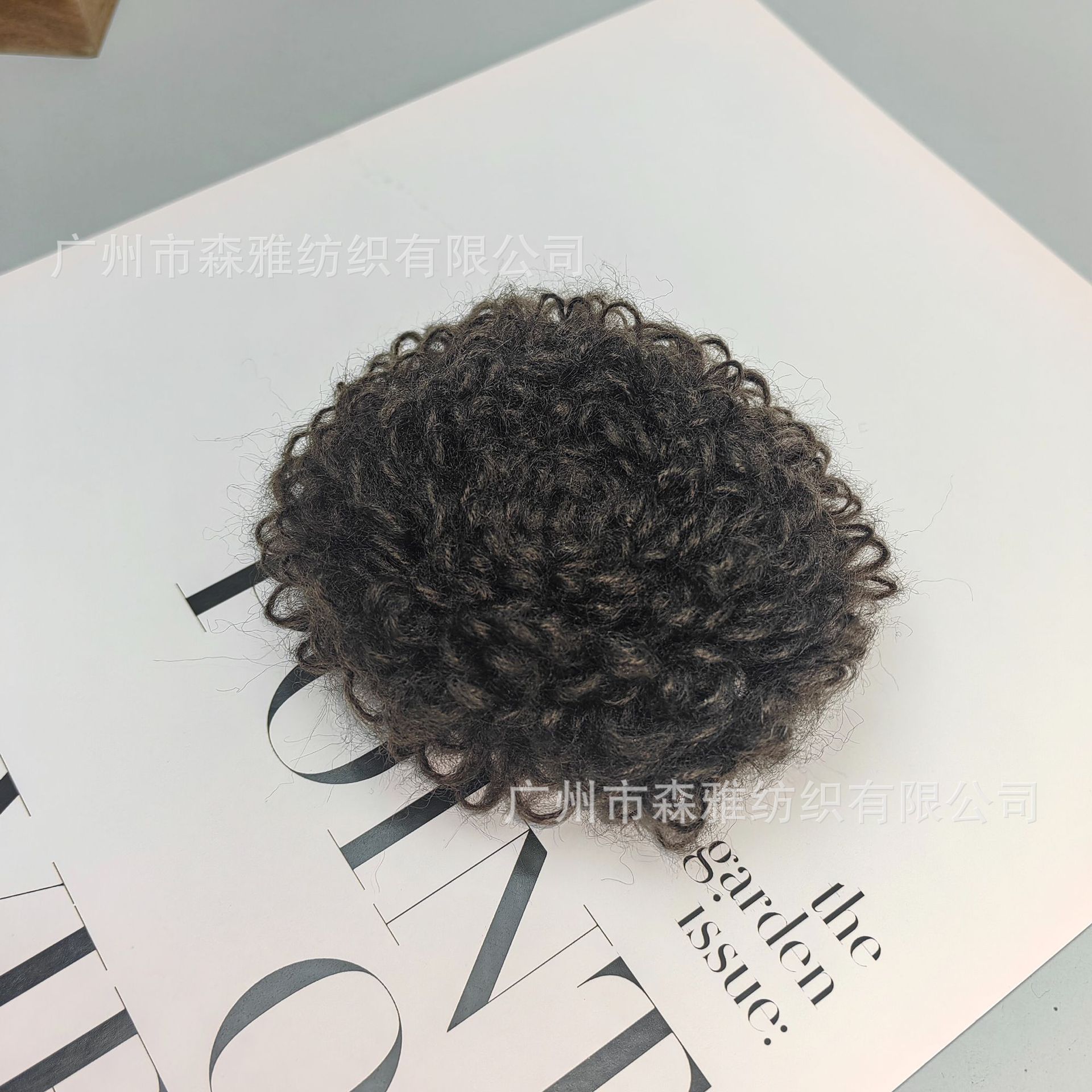 Clásico cabello de mohair pequeño peluche acessorios de cabello de mohair encaje cinta DIY bufandas mantas