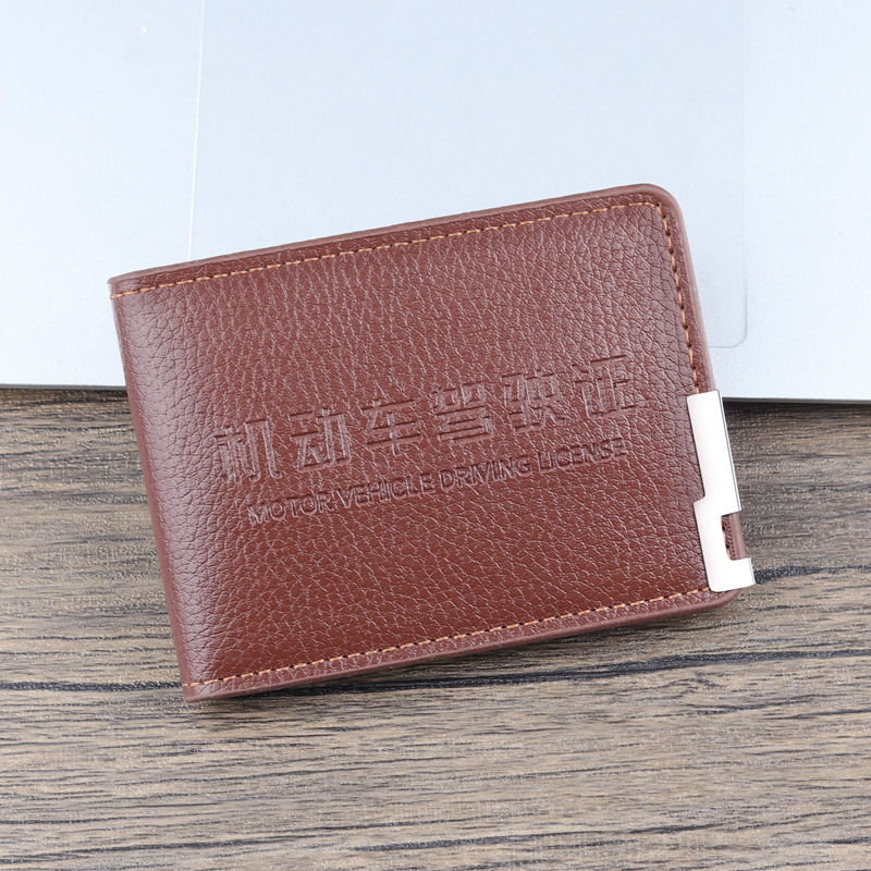 Carne de conducir protector de cuero carne de conducir carne de cuero carne de tarjeta carne de identificación
