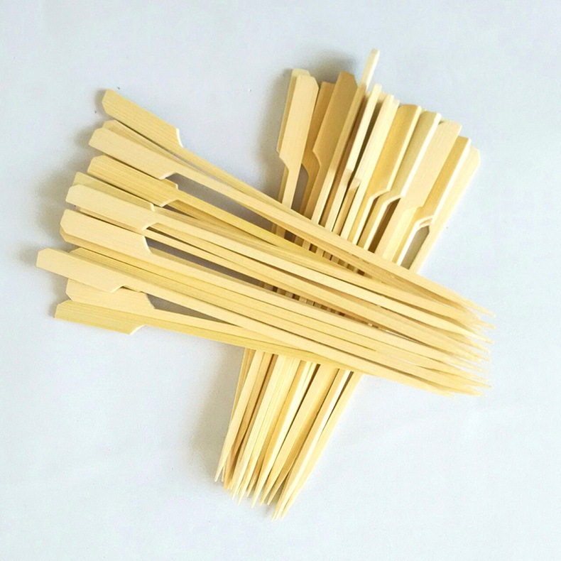 Nuevo hierro pinchos 7 ~ 25cm sin costura desechable barbacoa Kwantung hervida palo de bambú plano picante caliente barbacoa palo de bambú