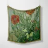 Butterflies and poppies