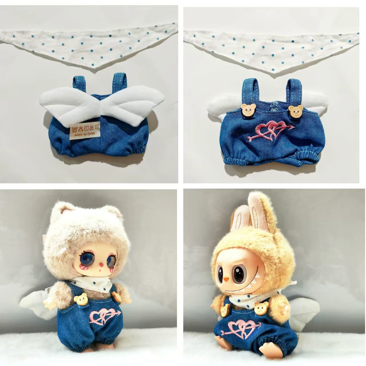 Doll plastic, overall for dressing up, second generation, children's clothing