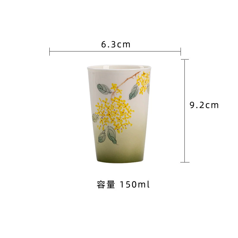Tea cup, ceramic small modern set handmade, Cola, simple and elegant design, Chinese style