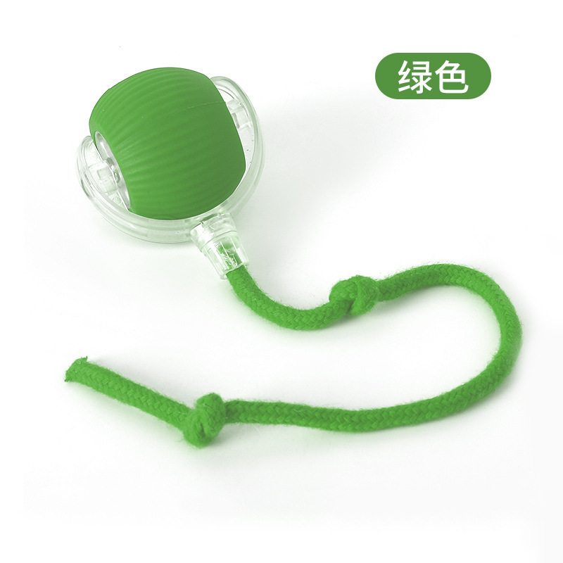 밧줄이 달린 녹색 고양이 공(깨우기 포함)
