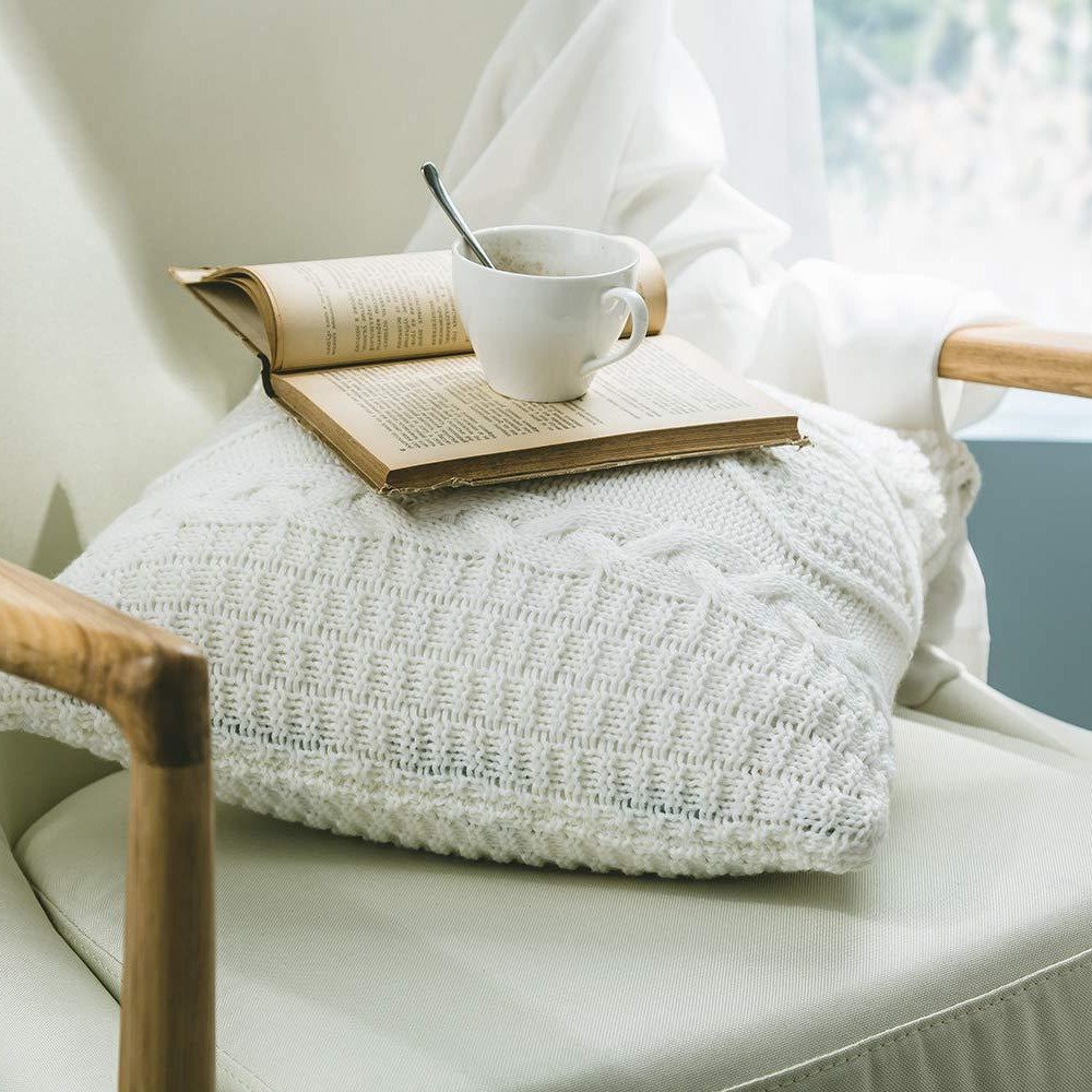 Tiya almohada de punto hogar suave accesorios nórdica fotografía apoyos sin núcleo