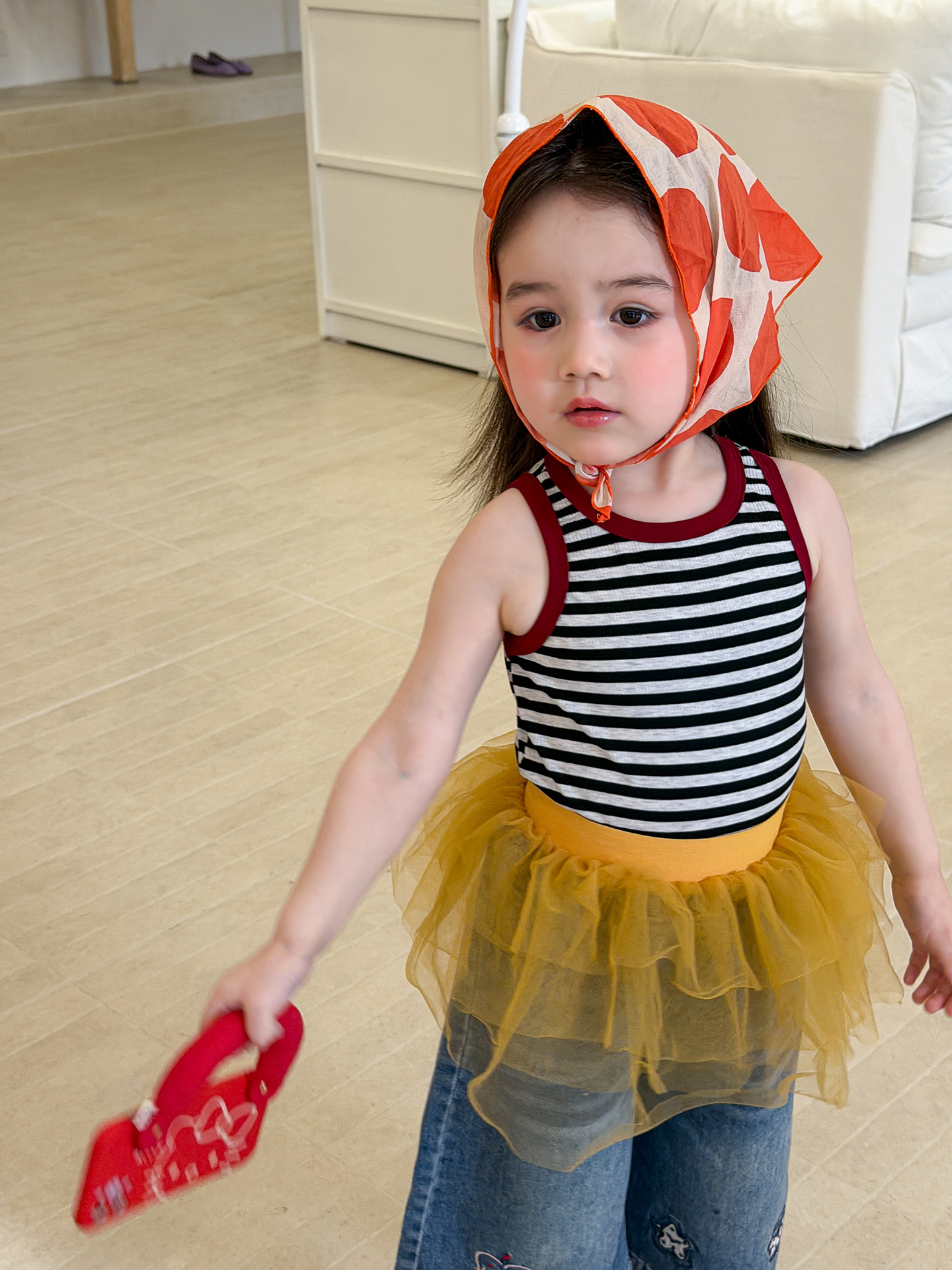 Sugar Pear ropa infantil chaleco de niña para usar verano delgado 2026 ropa infantil casual sin mangas chaqueta de bebé