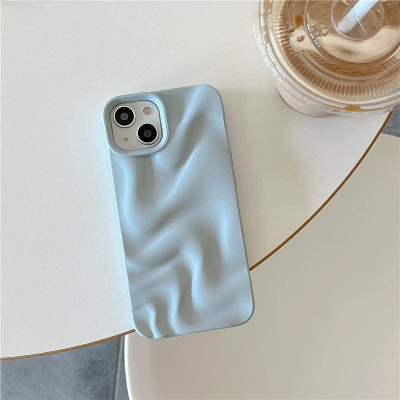 Apple, compatible iPhone17 Pro, phone case, iPhone 16, protective case, high-quality style, wave pattern, iphone