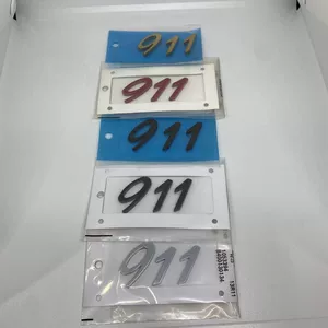Porsche 911 Carrera, Targa, 4, GTS, Turbo arxa emblemləri