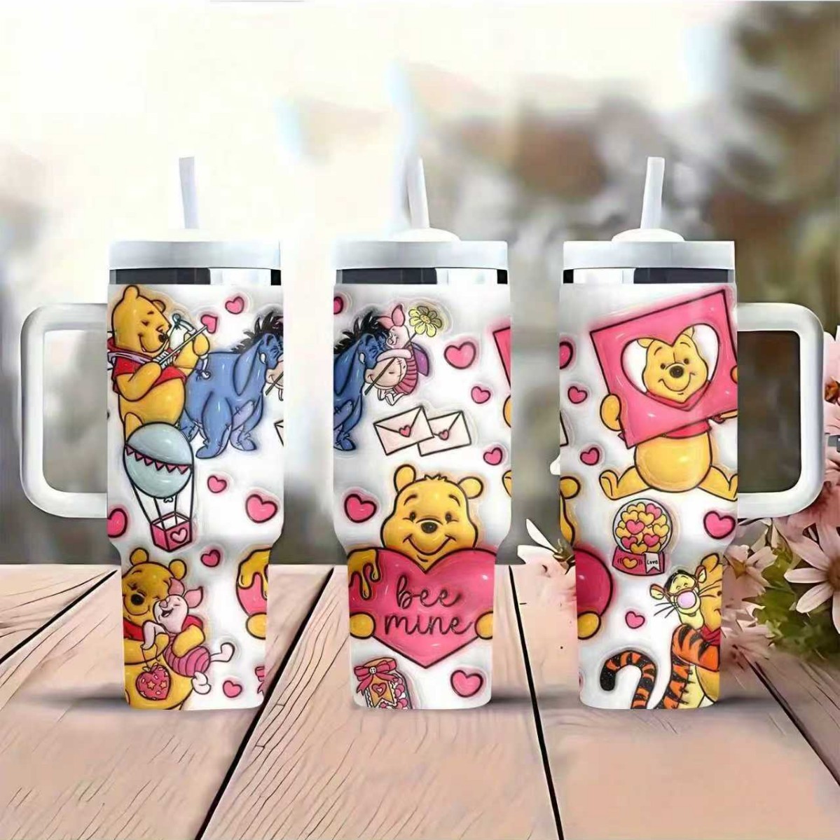Transfronterizo Amazon 40oz Sanrio dibujos animados KT gato serie termo taza de hielo taza de café portátil con mango