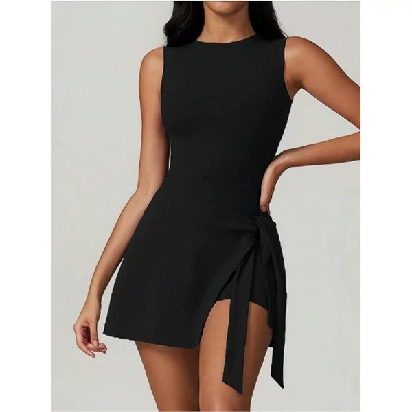 S 82036 Tight Fit Two Piece Sport Dress with Straps