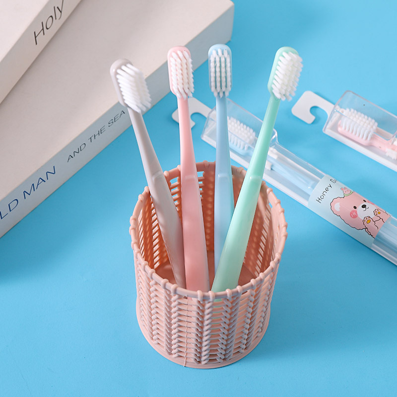 Kapibala 歯ブラシ シングルパック 吊り下げ可能なプラスチックの細い柔らかい毛 学生 男性と女性 口腔洗浄 寮 家庭用歯ブラシ|undefined
