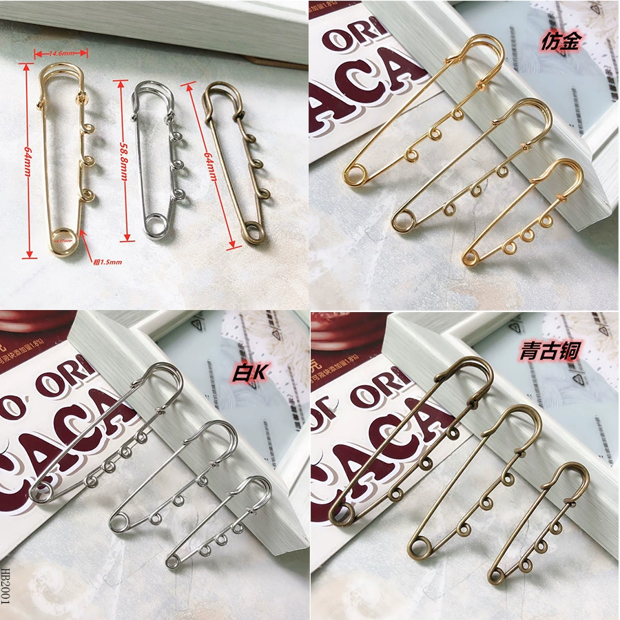 Оптовая продажа брошей-заколок для свитеров,  DIY,  популярные, высококачественные,  большие,  безопасные,  сохраняющие цвет,  аксессуары.