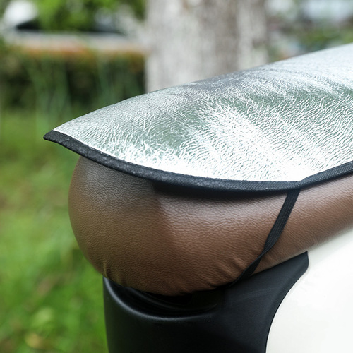 Summer Motorcycle Seat Cushion Bubble Anti-Scald Pad Electric Bicycle Sunshade Pad Reflective Insulating Pad Aluminum Foil Sunshade Waterproof Cover
