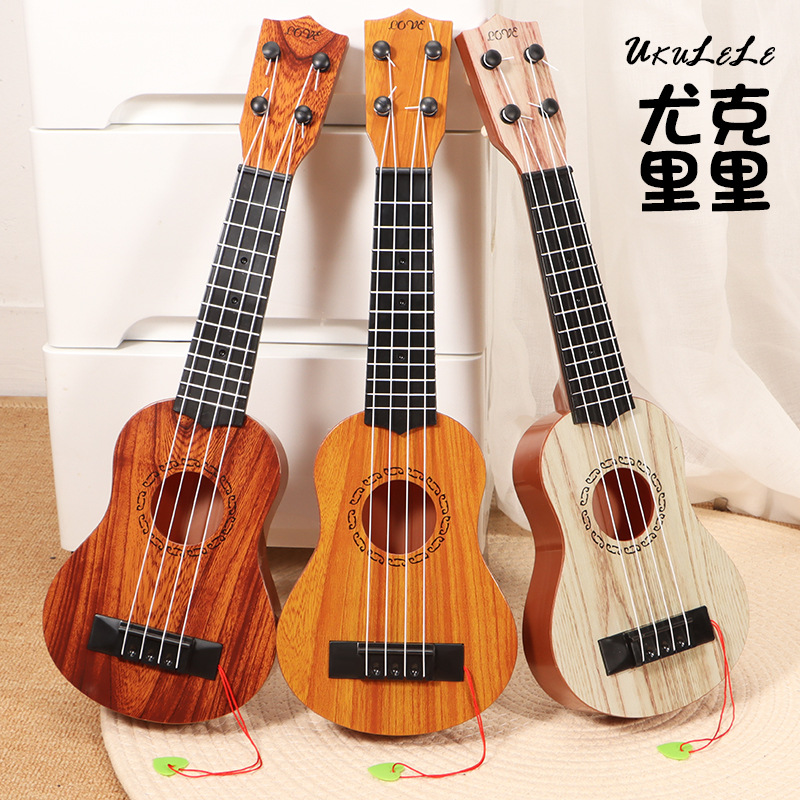 Cross-Border Factory Direct Sales of Playable Ukulele Children's Guitar Simulation Musical Instrument Music Piano Toy for Boys and Girls