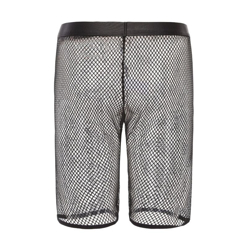 Cross-border men's sexy underwear hollow fishing net shorts pants supply stage ds bar performance clothing