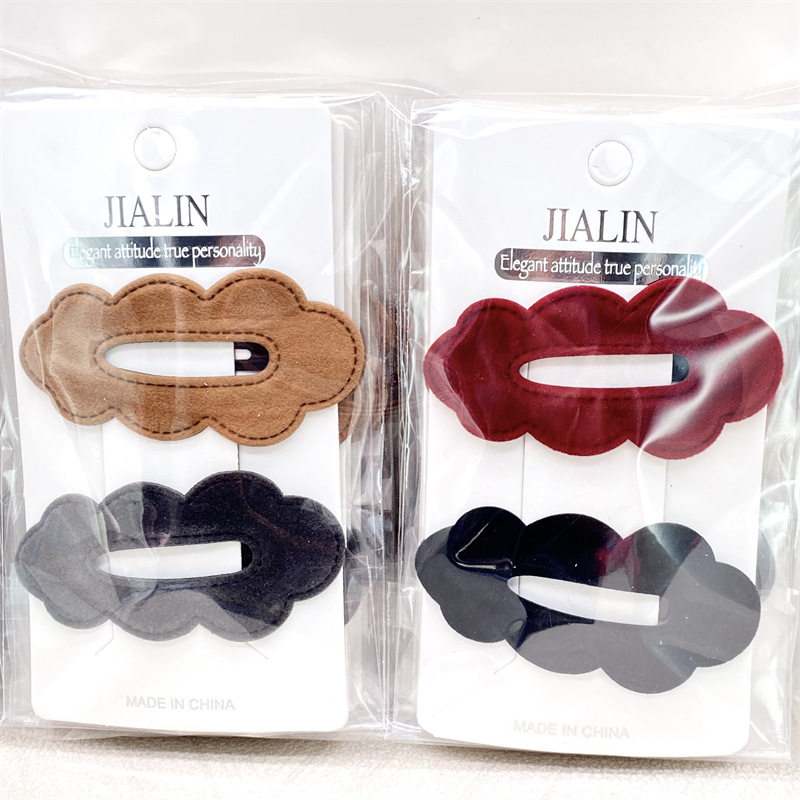 Nueva nube simple horquilla hueca bb clip de cabeza trasera de las mujeres tocado flequillo lateral horquilla rota