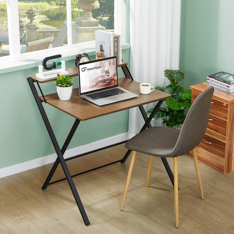 Simple small apartment bedroom desk student study table folding table outdoor portable multi-purpose folding table small table and chair