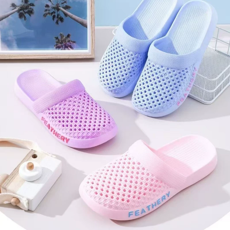 Новые женские летние тапочки мама модные тапочки наклон наклон пластиковый пластик женский буксир