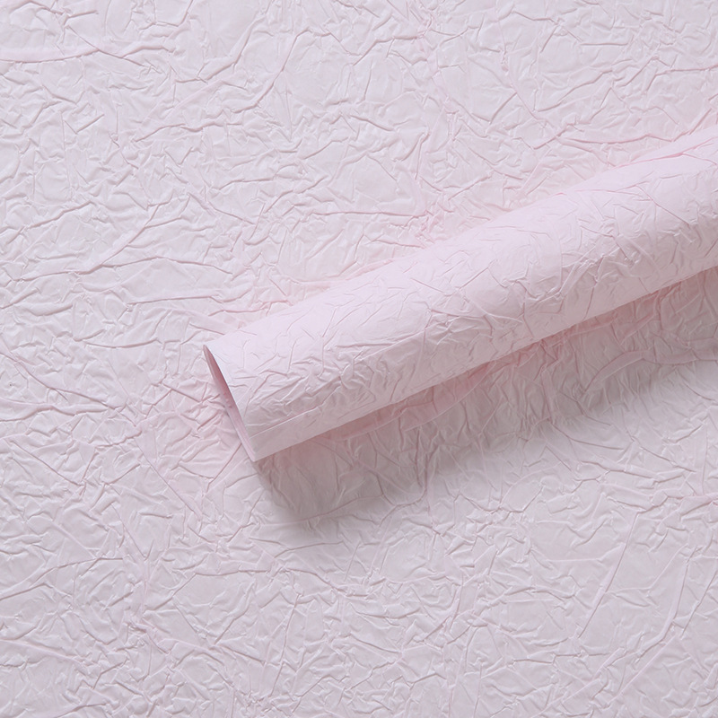 Papel plisado xuenai al por mayor tienda de flores ramo de embalaje de flores forro de papel hecho a mano ramo de papel nativo embalaje mano amasando papel