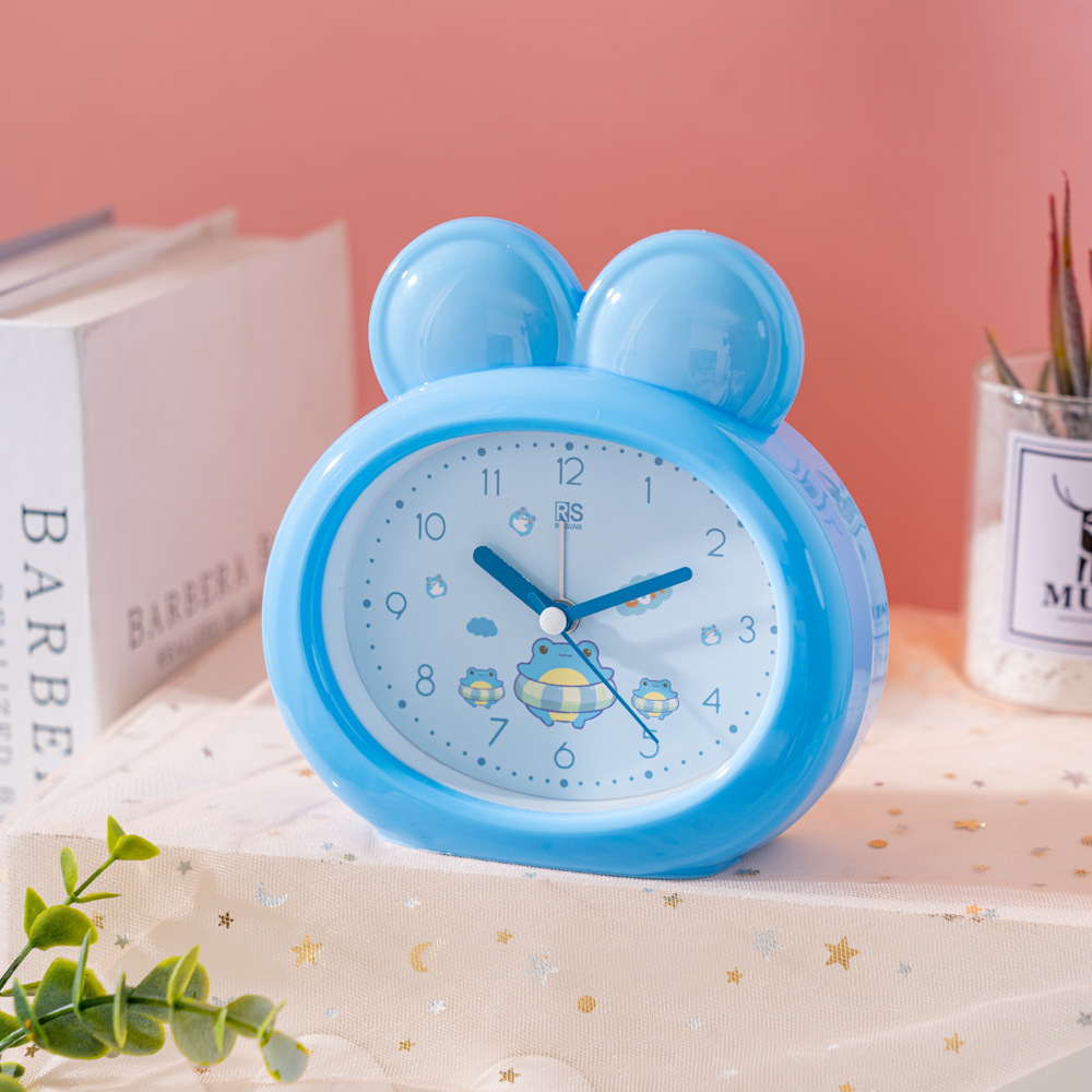 Fábrica directa de dibujos animados con luces de pantalla reloj encantador estilo minimalista estudiantes niños accesorios domésticos reloj despertador