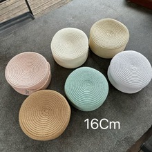 光板草编包零钱包服装儿童拉链搭配收纳包斜挎包15CM翻盖包小扁包