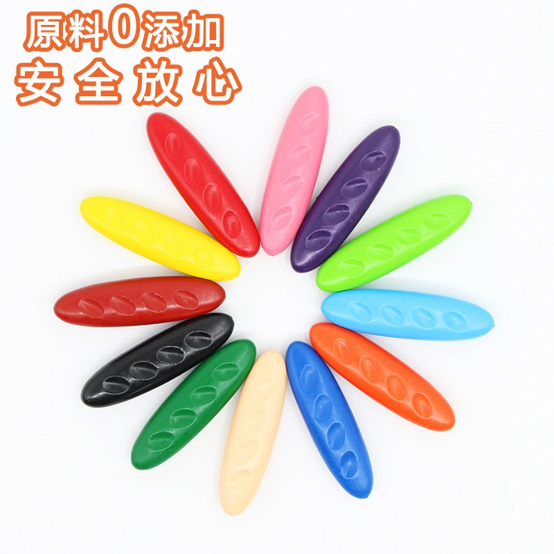 Plastic children's cartoon crayons for kindergarten, 3D, washable