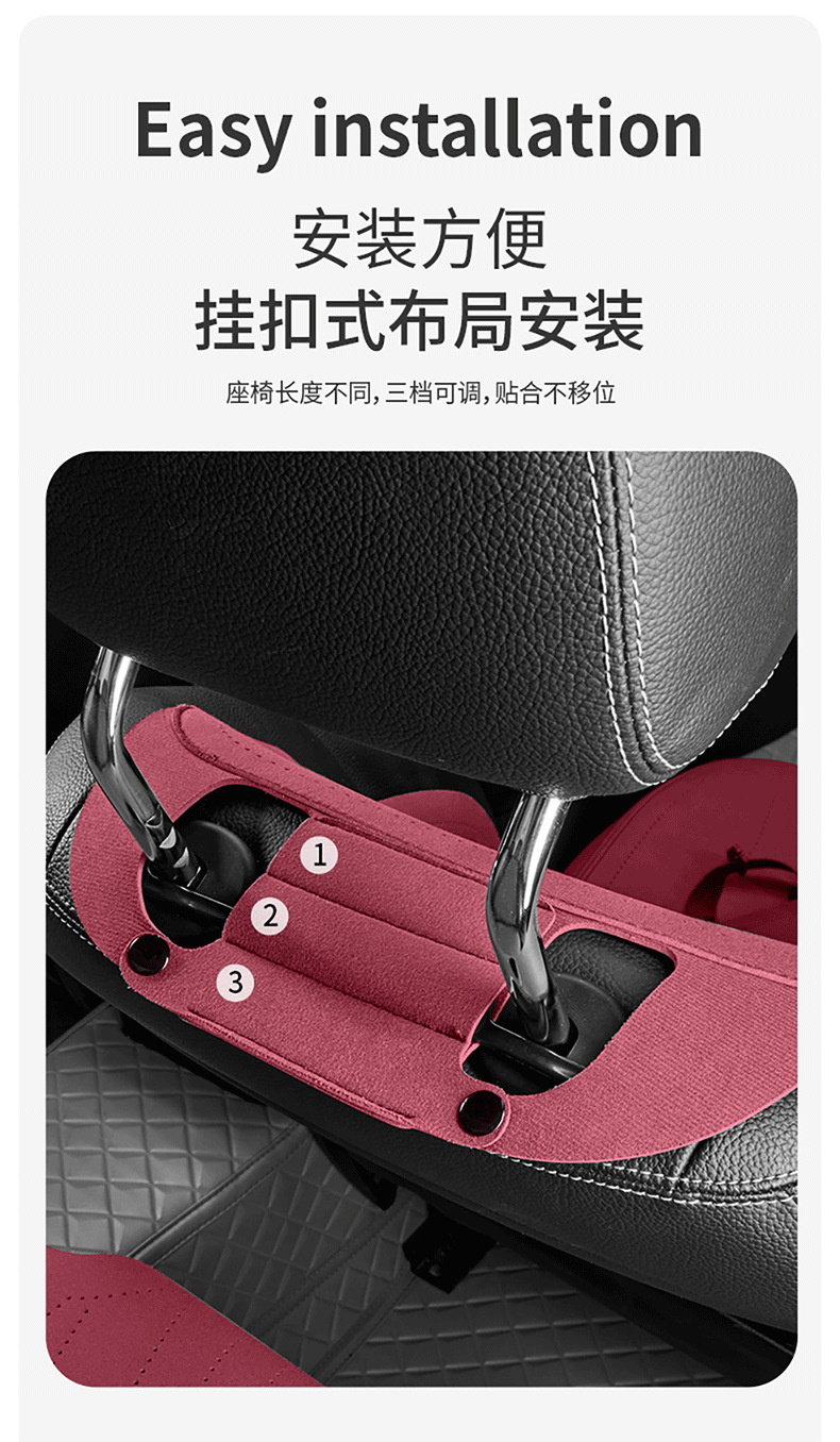 Saddle Cushion Car Cushion Advanced Suede Seat Cover Small Man Waist Four Seasons Half Pack Suede Ventilated Seat Cushion Wholesale