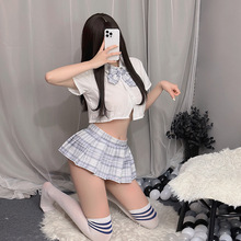 寝慕情趣内衣性感辣妹夜店直播拍照学生装jk制服套装短裙女纯欲制
