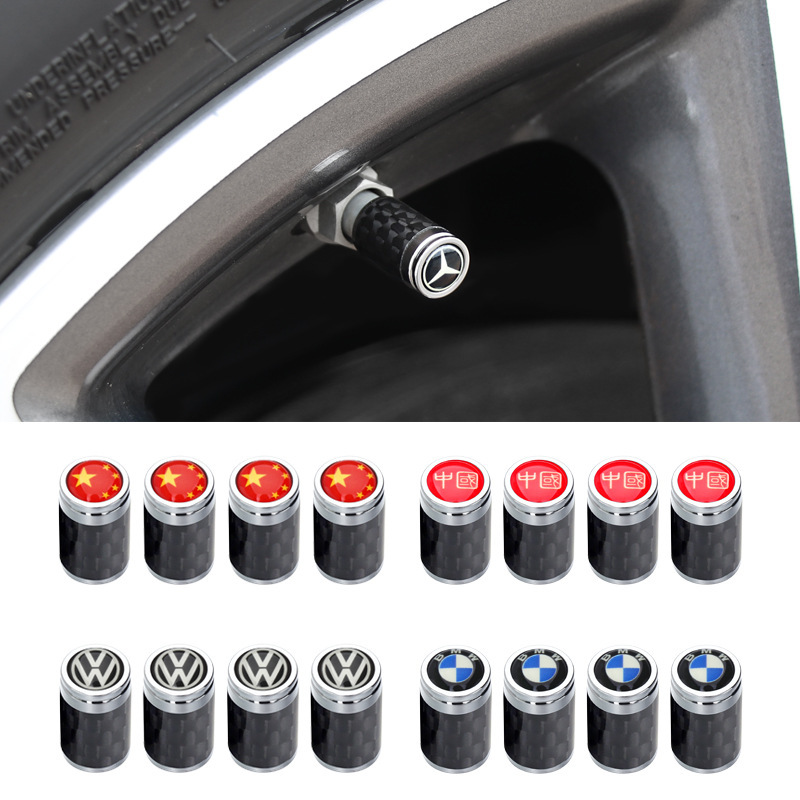 Tapa de Válvula de Neumático de Aluminio Antirrobo Decorativo para Neumáticos de Automóviles