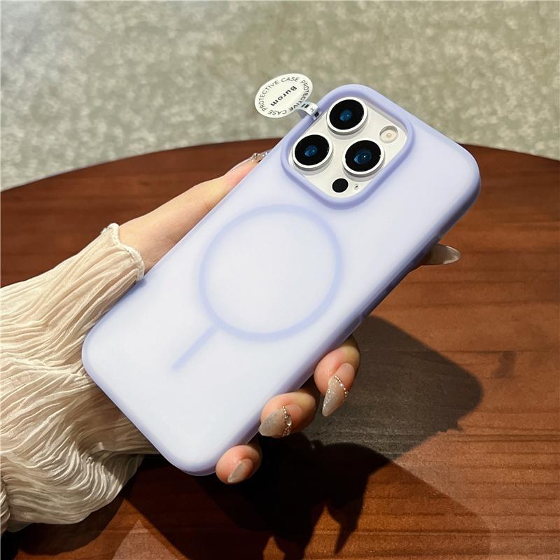 适用苹果17promax手机壳磁吸冰透超薄液态硅胶防摔iPhone16保护套|undefined