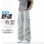 大码防晒运动直筒工装裤